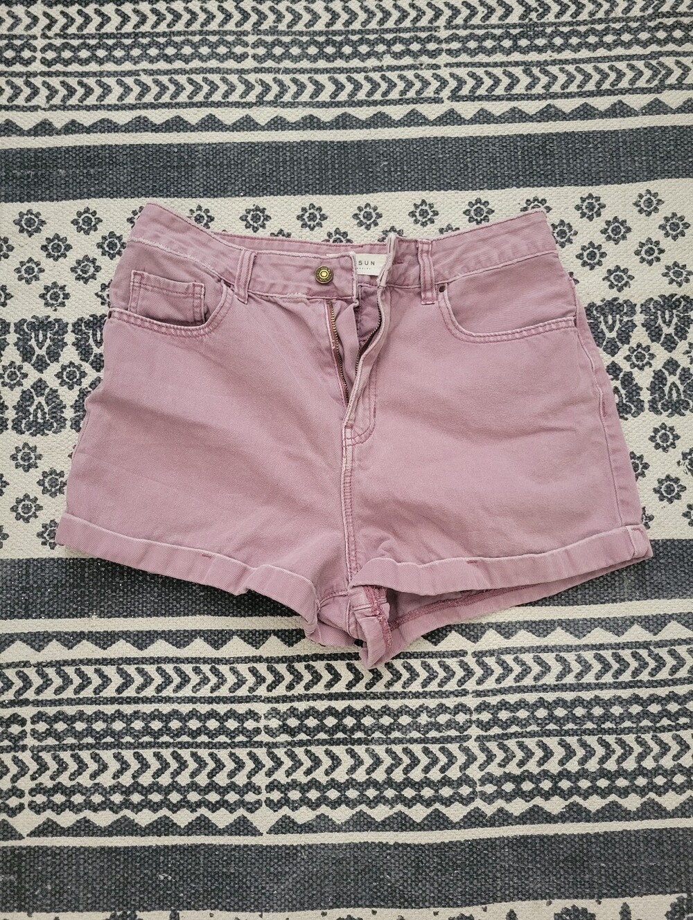 PacSun Lavender Pink High-Rise Denim Shorts Mom Shorts Size 29